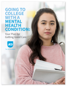 student with bookbag and holding books in hand