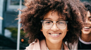 youth smiling at the camera