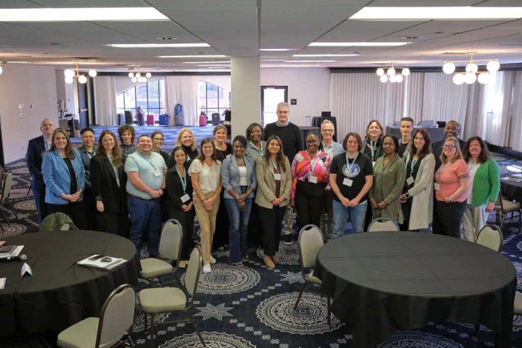 Top education and mental health professionals, college students, representatives from the U.S. Department of Education, and JED and SHEEO staff members gather at the convening in Minneapolis.
