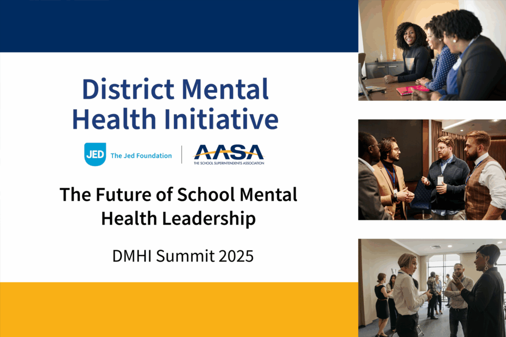 Opening slide from District Mental Health Initiative Summit 2025, a virtual summit on May 6 featured keynote presentations, interactive workshops, and collaborative breakout sessions designed to strengthen districtwide mental health approaches